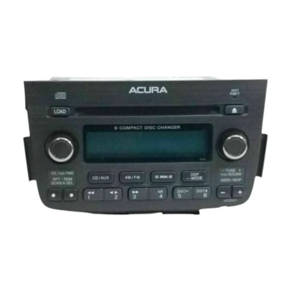 2005 Acura MDX Stereo Radio 6 Disc W Code 39100-S3V-A350 Carbon Fiber