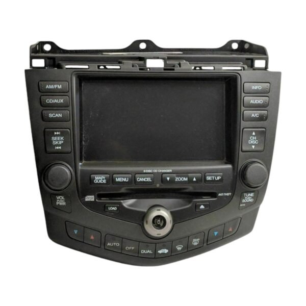 2004-2005 Honda Accord Navigation Radio 6 Cd W/ Code 39050-Sdn-L40Za