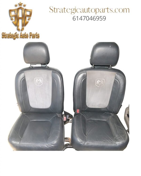 2002-2010 Dodge Ram 1500 - 2500 3500 Interior Leather Power Front Driver Passenger Seats B/G 5080615AB