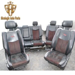 2011-2023 Dodge Durango - Suede R/T Front & Rear Seat Set Red/Black 68175311AC