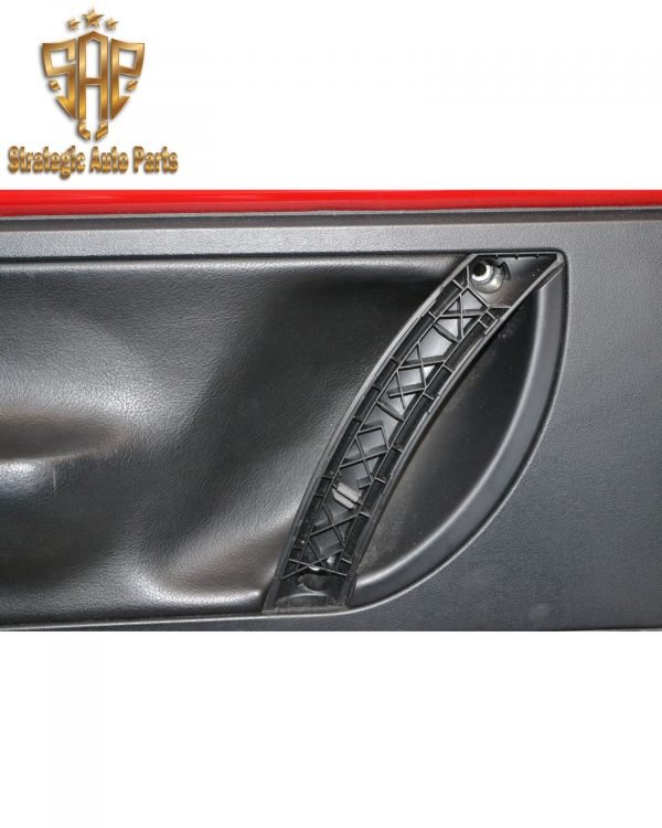 1998-2008 Volkswagen New Beetle Convertible Driver & Passenger Door Panel Set Red/Black Leather 1C0-868-107-B-MBX